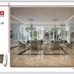 Mẫu thiết kế nội thất sảnh tiếp khách khách sạn cổ điển sh ks 0033