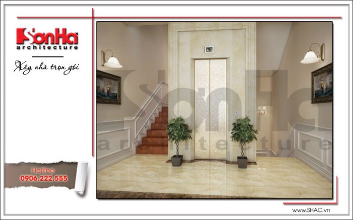 9 sảnh thang máy biệt thự sang trọng sh btp 0099