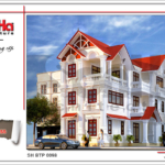 BÌA Mẫu biệt thự cổ điển Pháp 3 tầng tại Hà Nội sh btp 0098