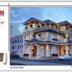 Mẫu biệt thự 3 tầng kiến trúc hiện đại tại Quảng Bình btd 0055