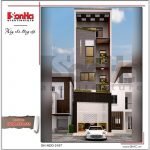 Mẫu thiết kế nhà ống hiện đại 4 tầng tại Lạng Sơn SH NOD 0167