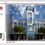 Thiết kế kiến trúc nhà ống hiện đại sh nod 0168