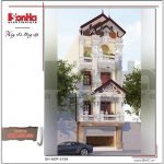 Thiết kế kiến trúc nhà phố cổ điển tại Hà Nội sh nop 0138