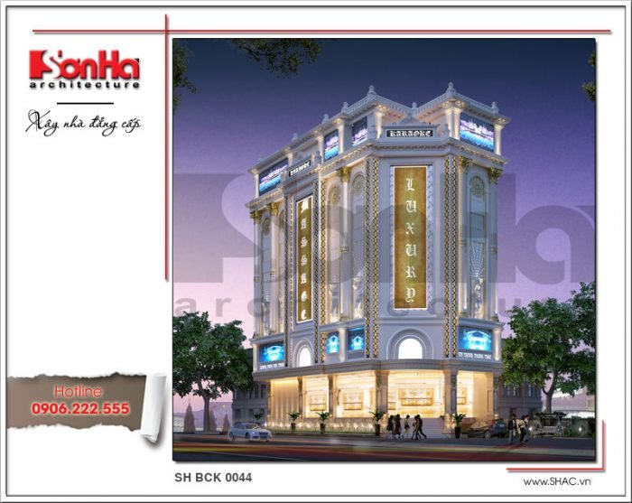 Thiết kế kiến trúc quán karaoke tại Vĩnh Phúc sh bck 0044