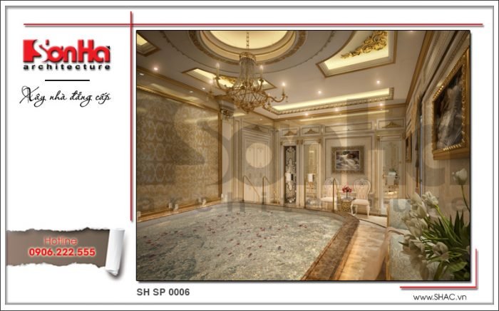 Mẫu thiết kế nội thất phòng xông sục spa tại Phú Quốc sh sp 0006