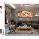 Thiết kế nội thất phòng khách nhà ống hiện đại sh nod 0168