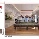 Thiết kế nội thất phòng tập bida spa tại Phú Quốc sh sp 0006