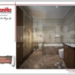 Thiết kế nội thất phòng wc nhà phố cổ điển tại Hà Nội sh nop 0138