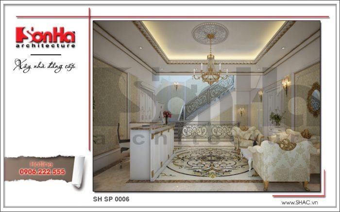 Mẫu nội thất sảnh tầng 2 spa tại Phú Quốc sh sp 0006