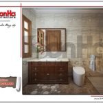 Thiết kế nội thất phòng wc nhà phố cổ điển tại Hà Nội sh nop 0138