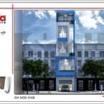 Mẫu thiết kế kiến trúc nhà ống hiện đại sh nod 0168