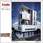 Mẫu thiết kế kiến trúc nhà ống hiện đại tại Hải Phòng sh nod 0169