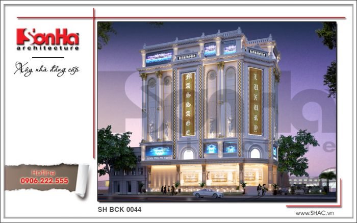 Mẫu thiết kế kiến trúc quán karaoke tại Vĩnh Phúc sh bck 0044