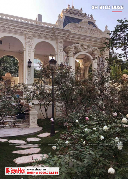 2 Ảnh thực tế biệt thự lâu đài đẹp tại hà nội sh btld 0025