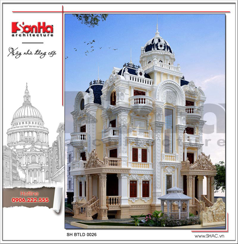 Hướng dẫn điều chỉnh giấy phép xây dựng công trình tại TP. Hồ Chí Minh 3 Thiết kế biệt thự lâu đài cổ điển mái đá xanh được yêu thích và hoàn thiện cấp phép nhanh chóng