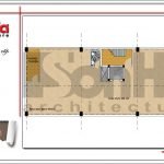 Mặt bằng công năng tầng hầm quán karaoke tại Vĩnh Phúc sh bck 0044