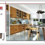 Mẫu thiết kế nội thất phòng bếp nhà ống hiện đại sh nod 0168