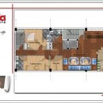 Mặt bằng công năng tầng 1 quán karaoke tại Vĩnh Phúc sh bck 0044