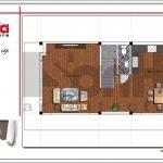 Mặt bằng công năng tầng 3 nhà ống hiện đại tại Hải Phòng sh nod 0169