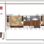 Mặt bằng công năng tầng 3 nhà ống hiện đại 4 tầng tại Lạng Sơn SH NOD 0167