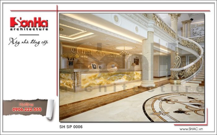 Mẫu thiết kế nội thất sảnh lễ tân spa tại Phú Quốc sh sp 0006