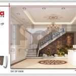 Thiết kế nội thất sảnh thang tầng 1 spa tại Phú Quốc sh sp 0006