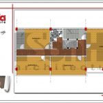 Mặt bằng công năng tầng 2 quán karaoke tại Vĩnh Phúc sh bck 0044