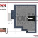 Mặt bằng mái biệt thự tân cổ điển tại Hải Phòng sh btp 0101