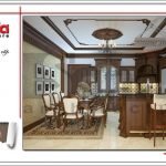 Mẫu nội thất phòng bếp nhà phố cổ điển tại Hà Nội sh nop 0138