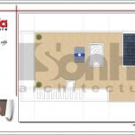 Mặt bằng công năng tầng mái nhà ống hiện đại tại Hải Phòng sh nod 0169