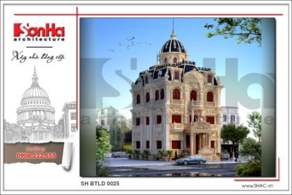 BÌA Mãn nhãn với thiết kế biệt thự lâu đài tại Hà Nội sh btld 0025