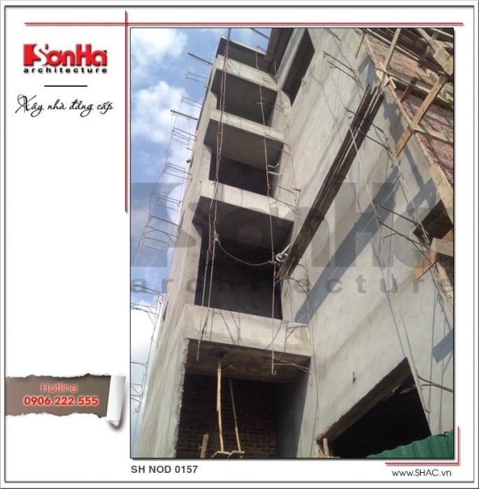 Mẫu thiết kế nhà phố hiện đại 4 tầng đẹp tại Hải Phòng – SH NOD 0157 1