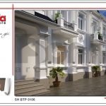 Thiết kế kiến trúc biệt thự kết hợp văn phòng tại cà mau sh btp 0106