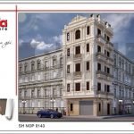 Thiết kế kiến trúc nhà ống Pháp tại Hà Nội sh nop 0143