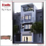 Thiết kế kiến trúc nhà ống hiện đại tại Hải Phòng sh nod 0170