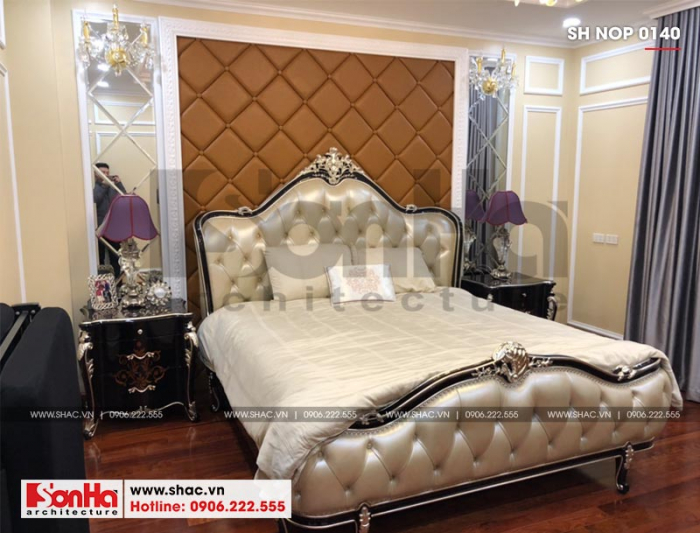 1 Ảnh thực tế nội thất phòng ngủ nhà ống cổ điển tại hà nội sh nop 0140