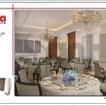 Mẫu Thiết kế nội thất phòng ăn khách sạn tại Quảng Ninh sh ks 0037