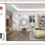 Mẫu thiết kế nội thất phòng ngủ con gái biệt thự tân cổ điển tại Hải Phòng sh btp 0104