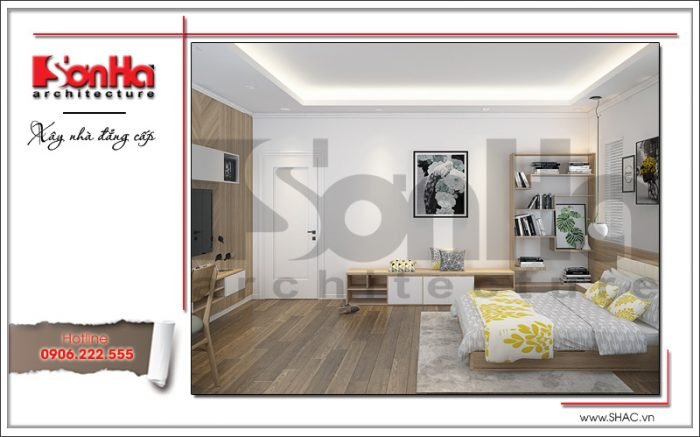 Mẫu thiết kế nội thất phòng ngủ con gái biệt thự tân cổ điển tại Hải Phòng sh btp 0104