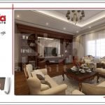 Mẫu thiết kế nội thất phòng sinh hoạt Vincom Shophouse tại Hải Phòng