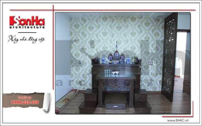 Mẫu biệt thự hiện đại 3 tầng mặt tiền 10m rộng 140m2 – SH BTD 0049 14