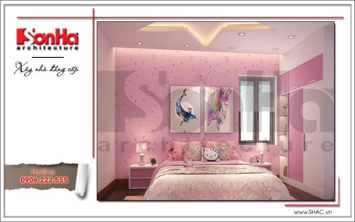 Thiết kế nội thất phòng ngủ con gái tại Hải Phòng sh nod 0172