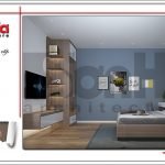 Mẫu nội thất phòng ngủ khách biệt thự tân cổ điển tại Hải Phòng sh btp 0104