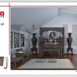 Thiết kế nội thất phòng thờ biệt thự tân cổ điển tại Hải Phòng sh btp 0104