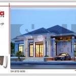 Mẫu biệt thự 1 tầng hiện đại tại Bắc Ninh sh btd 0056