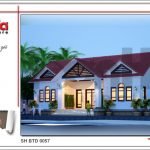 Mẫu thiết kế kiến trúc biệt thự hiện đại 1 tầng mái thái tại Hải Dương sh btd 0057