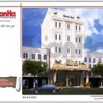 Mẫu kiến trúc mặt tiền khách sạn tại Quảng Ninh sh ks 0037