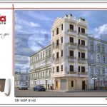 Mẫu kiến trúc nhà ống Pháp tại Hà Nội sh nop 0143