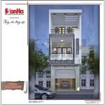 Mẫu thiết kế kiến trúc nhà ống hiện đại tại Hải Phòng sh nod 0171