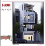 Mẫu thiết kế kiến trúc nhà ống hiện đại tại Hải Phòng sh nod 0170